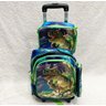 Mochila Escolar Infantil 3d com Rodinhas Reforçada Mais Lancheira e Estojo:dinossauro Rex - 1