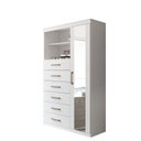 Ver imagem 3 de Multi-Cômoda 1 Porta 6 Gavetas Marabá com Espelho