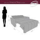 Ver imagem 2 de Sofá Cama 2 Lugares 138cm Amora New