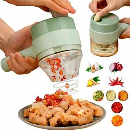 Mini Processador de Alimentos Triturador Recarregável com Usb Verde Imporiente Ca08162 - 5