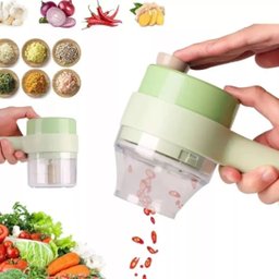 Mini Processador de Alimentos Triturador Recarregável com Usb Verde Imporiente Ca08162 - 7