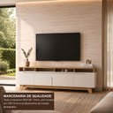 Ver imagem 4 de Rack para TV até 85 Polegadas Serena MDF 3 Portas 219cm