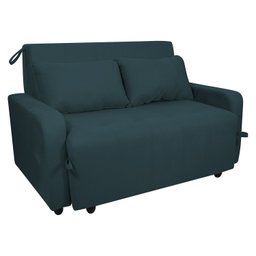 Sofá Cama Veludo 2 Lugares Amora New - 2