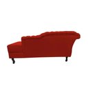 Ver mais imagens de Recamier Decorativo Divã Styllus Lado Esquerdo Couro Vermelho