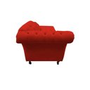 Ver imagem 7 de Recamier Decorativo Divã Styllus Lado Esquerdo Couro Vermelho