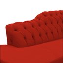 Ver imagem 5 de Recamier Decorativo Divã Styllus Lado Esquerdo Couro Vermelho
