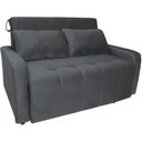 Ver imagem 2 de Sofá Cama Veludo 2 Lugares Amora New