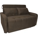 Ver imagem 2 de Sofá Cama Veludo 2 Lugares Amora New