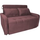 Ver imagem 2 de Sofá Cama Veludo 2 Lugares Amora New