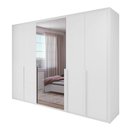 Ver imagem 3 de Guarda Roupa Easy Space 6 Portas C/ Espelho Branco Lopas