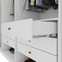 Ver imagem 6 de Guarda Roupa Easy Space 6 Portas C/ Espelho Branco Lopas