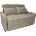 Ver imagem 2 de Sofá Cama Veludo 2 Lugares Amora New