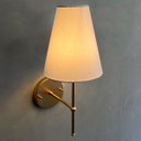 Ver imagem 4 de Kit 2 Arandelas Luminária de Parede Clássica Dourado com Cúpula Branca Ref 05