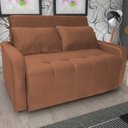 Ver imagem 1 de Sofá Cama Veludo 2 Lugares Amora New