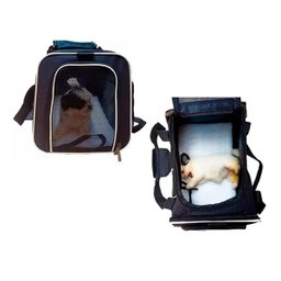 Bolsa Transporte Cachorro Gato Cachorro Pet Animal de Estimaçao Faixa Refletiva Pequeno Porte Viagem - 9