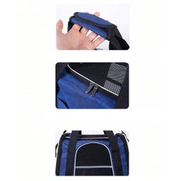 Bolsa Transporte Cachorro Gato Cachorro Pet Animal de Estimaçao Faixa Refletiva Pequeno Porte Viagem - 11