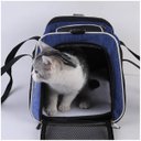 Ver imagem 5 de Bolsa Transporte Cachorro Gato Cachorro Pet Animal de Estimaçao Faixa Refletiva Pequeno Porte Viagem