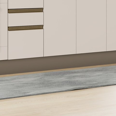 Rodapé Para Balcão 120cm 100% MDF com Acessórios Aurora