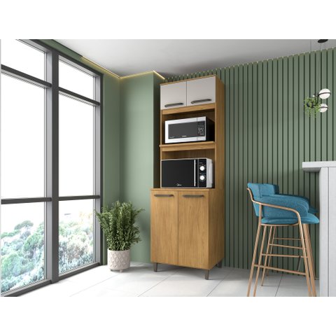 Armário de Cozinha Torre Quente - Freijó/off White