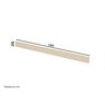 Rodapé Para Balcão 100%mdf Com Acessórios 191,5cm Aurora - 2
