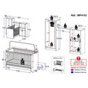 Ver imagem 3 de Berço 3 em 1 com Colchão e Guarda-roupas 4 Portas 1 Gaveta Multimóveis Mp4153 Branco