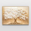 Ver imagem 3 de Quadro Decorativo Árvore com Flores Brancas Sala Quarto Casa Escritório