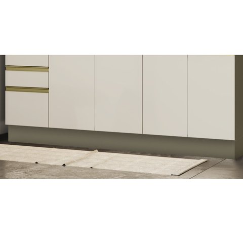 Rodapé Para Balcão 100%mdf Com Acessórios 191,5cm Aurora