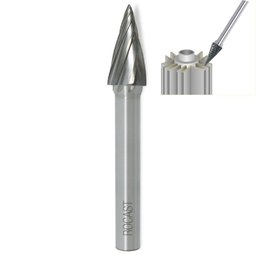 Lima Rotativa para Alumínio Cônica - Med. 8mm - Metal Duro - 1