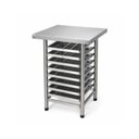 Ver imagem 1 de Mesa Bancada Total Inox 430 8 Níveis Prp-004 Progás + 8 Assadeiras Pão Francês 4 Ondas 35x35 -