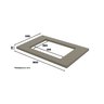 Balcão Forno de Embutir com Tampo Cooktop 100% Mdf Aurora Espresso Móveis - 4