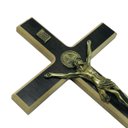 Ver imagem 4 de Crucifixo Cruz Medalha de São Bento Parede 34 Cm