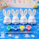 Ver imagem 1 de Cabeça Coelho Páscoa para Colorir Pintar com Pincel Kit 36pç