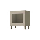 Ver imagem 3 de Balcão Forno de Embutir com Tampo Cooktop 100% MDF Aurora Espresso Móveis Bege/Duna/Cristal