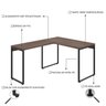 Escrivaninha Mesa Escritório em L Estilo Industrial 120x150cm Kuadra - 5