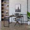 Escrivaninha Mesa Escritório em L Estilo Industrial 120x150cm Kuadra - 1