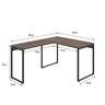 Escrivaninha Mesa Escritório em L Estilo Industrial 120x150cm Kuadra - 3