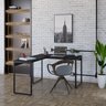 Escrivaninha Mesa Escritório em L Estilo Industrial 120x150cm Kuadra - 1