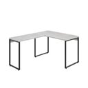 Ver imagem 2 de Escrivaninha Mesa Escritório em L Estilo Kuadra 120cm Industrial Snow Bege