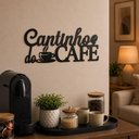 Ver imagem 2 de Letreiro Cantinho do Cafe Placa Quadro Vintage Parede Decorativo 26cm em MDF Cozinha Sala Escritorio