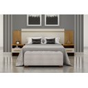 Ver imagem 1 de Cabeceira Cama Box Casal Royal com 2 Mesa de Cabeceira Novo Horizonte Cumaru/Fendi