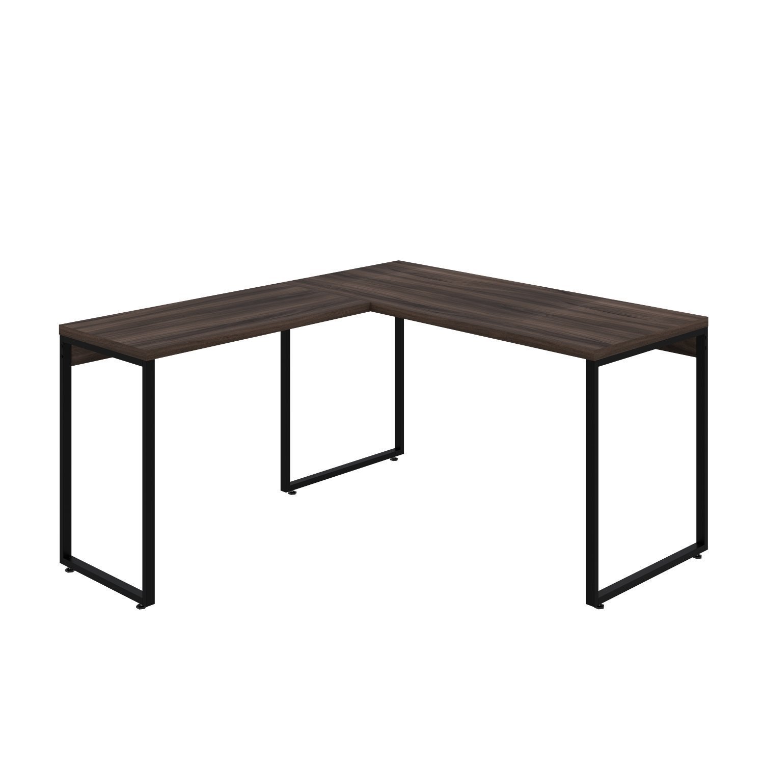 Mesa de Escritório em L Estilo Industrial 135x150cm Kuadra - 2