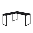 Ver imagem 2 de Escrivaninha Mesa Escritório em L Estilo Kuadra 135cm Industrial Preto Ônix