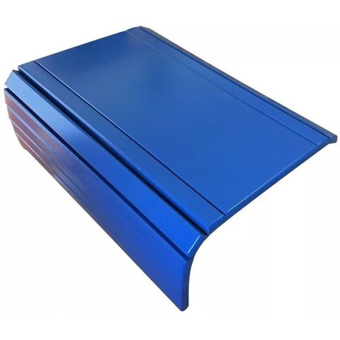 Esteira Decorativa Laqueada Apoio Suporte Sofá Lisa Azul Bic