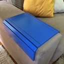 Ver imagem 5 de Esteira Decorativa Laqueada Apoio Suporte Sofá Lisa Azul Bic