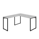 Ver imagem 2 de Escrivaninha Mesa Escritório em L Estilo Kuadra 135cm Industrial Snow Bege