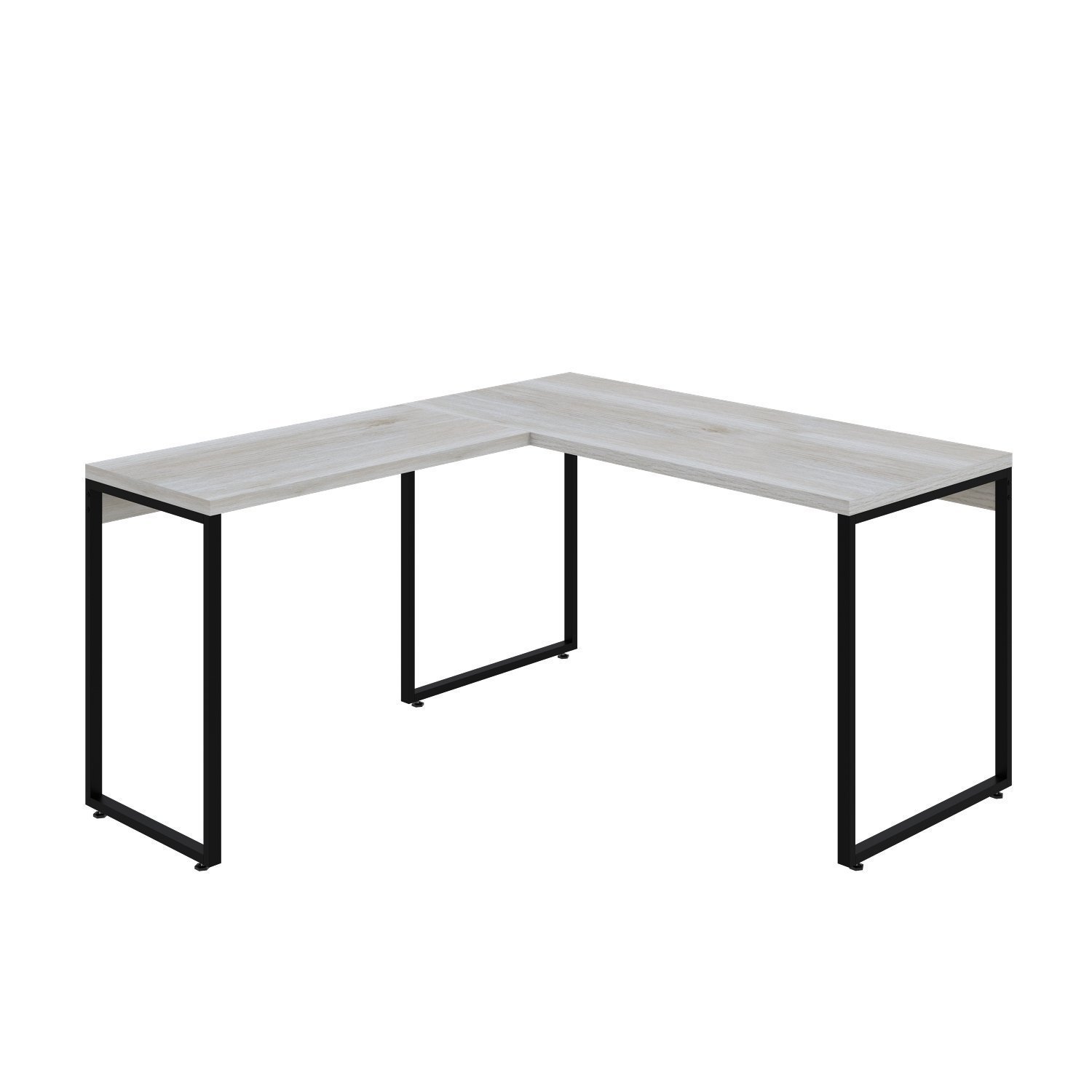 Mesa de Escritório em L Estilo Industrial 135x150cm Kuadra - 2