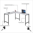Ver imagem 5 de Escrivaninha Mesa Escritório em L Estilo Active 120cm Industrial Yescasa Branco