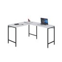 Ver imagem 4 de Escrivaninha Mesa Escritório em L Estilo Active 120cm Industrial Yescasa Branco