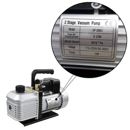 Bomba Vácuo 9cfm Duplo Estágio Bivolt Refrigeração Ar Split - 3