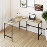 Mesa de Escritório em L Estilo Industrial 120x140cm Active - 1